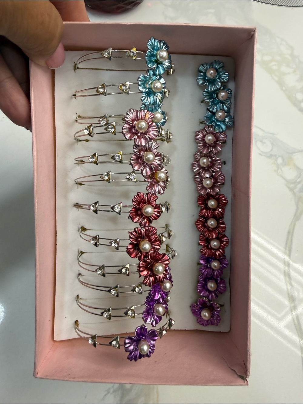 Costume jewelry Floral with 12 bracelets and 12 rings adjustable